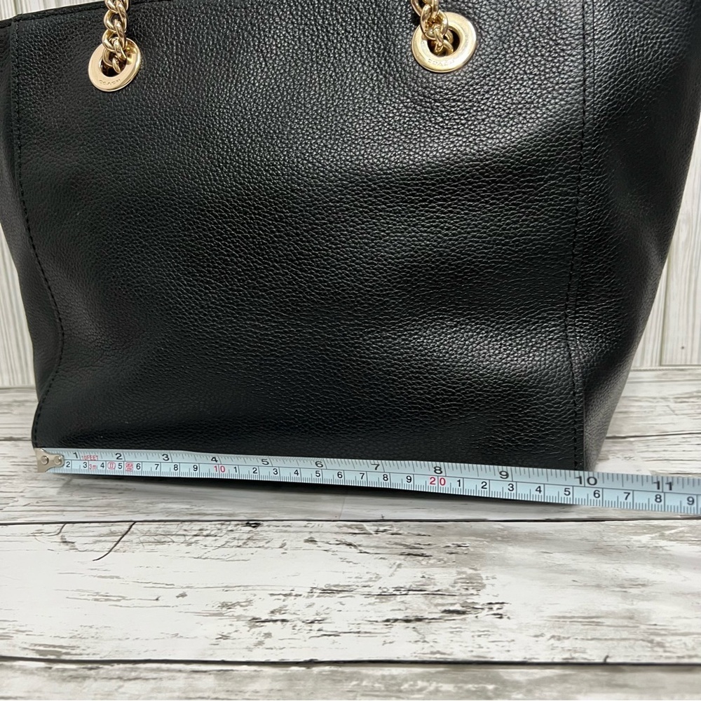 Coach Black Pebbled Leather Tote Shoulder Bag - Picture 6 of 11